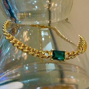 Electric Picks Bracelet with Emerald stone